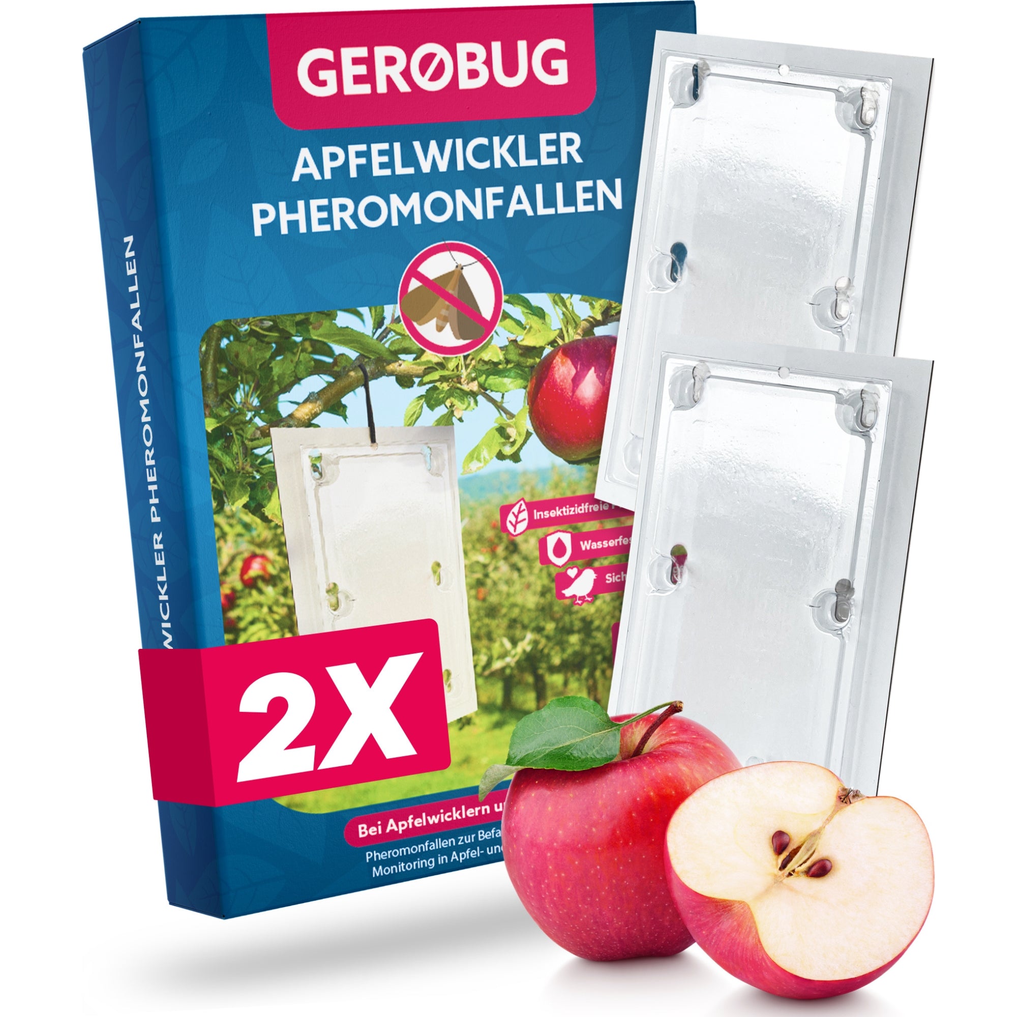 Gerobug Apfelwickler-Pheromonfalle zwei Fallen