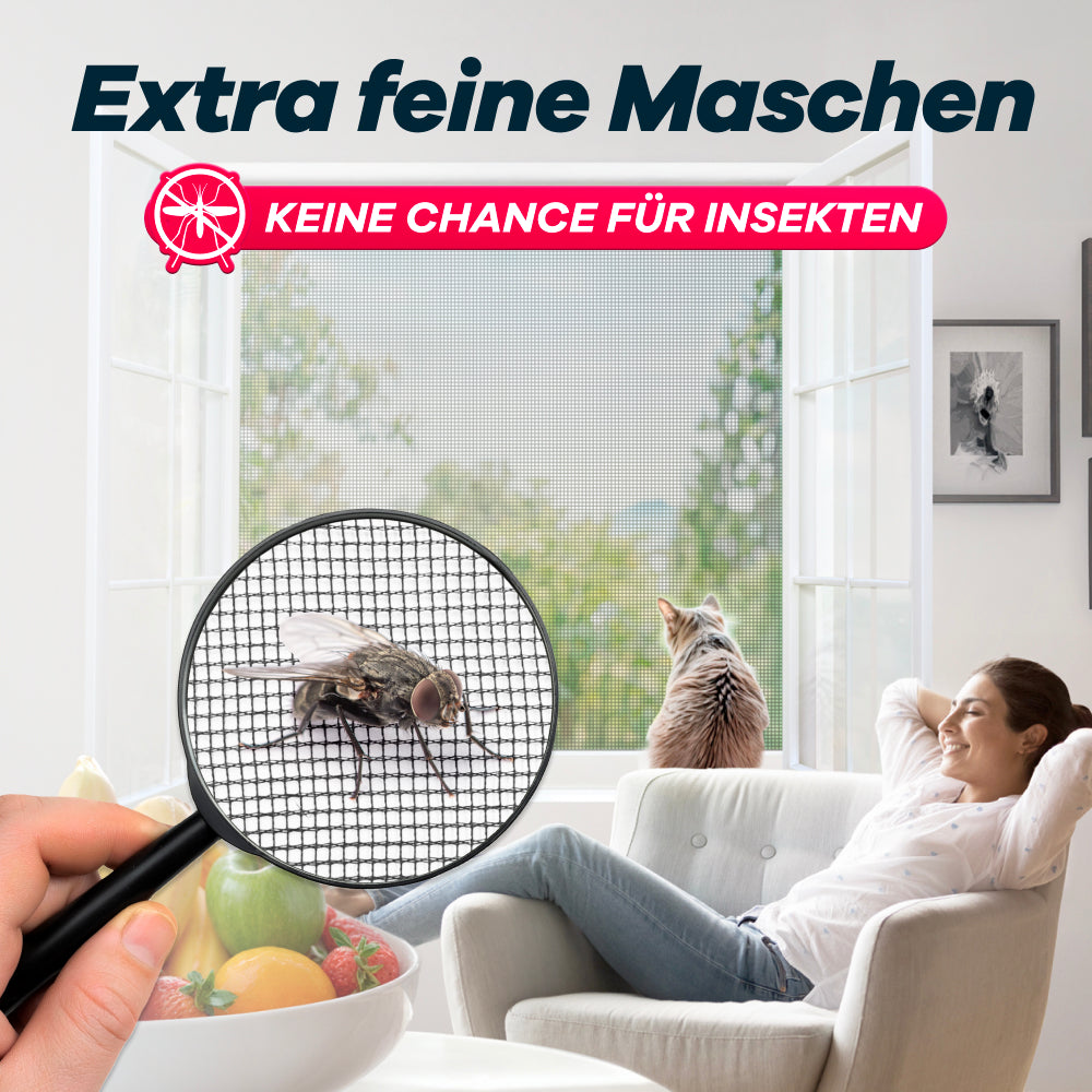 Feine Maschen beim Gitter unter der Lupe
