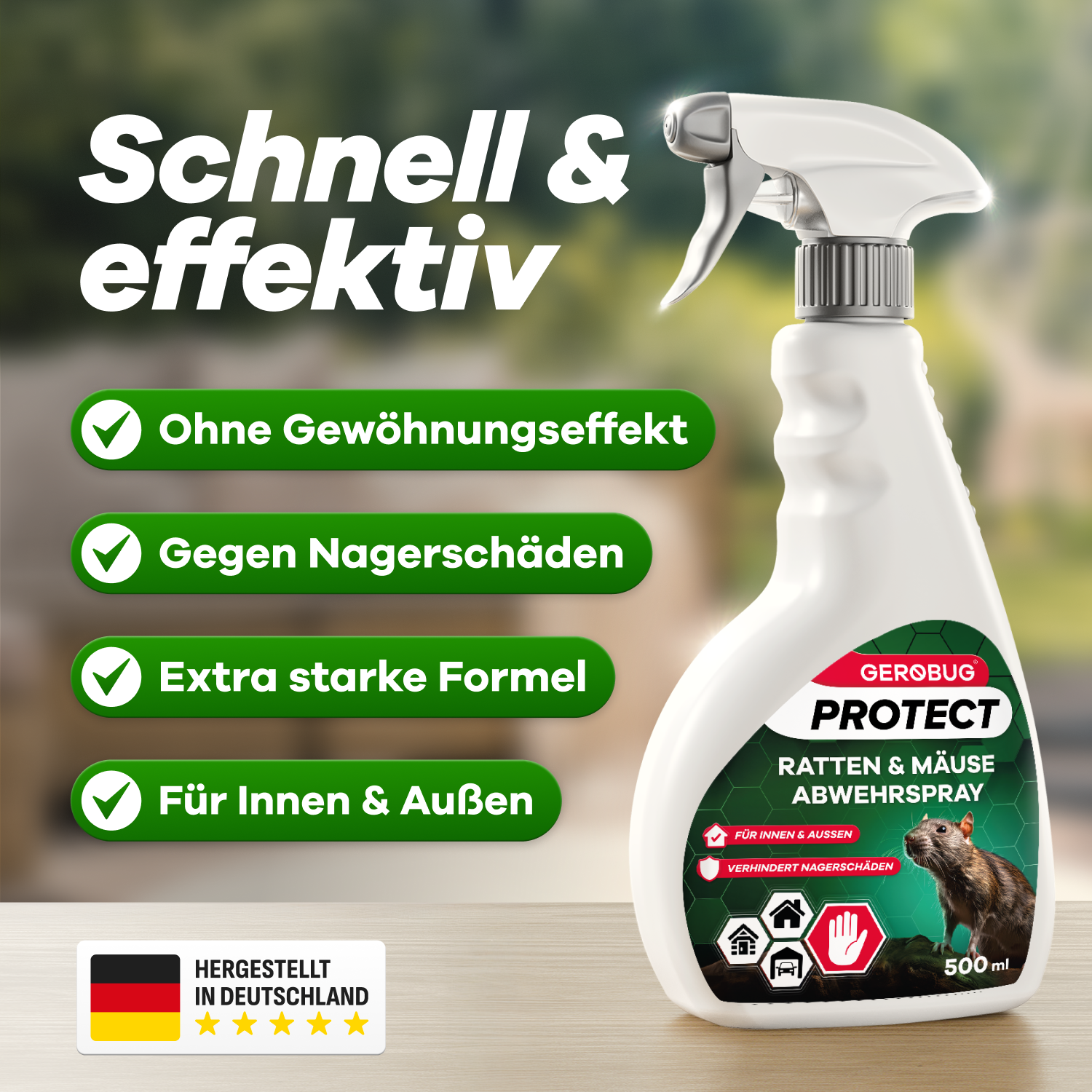 Ratten und Mäuse Abwehrspray