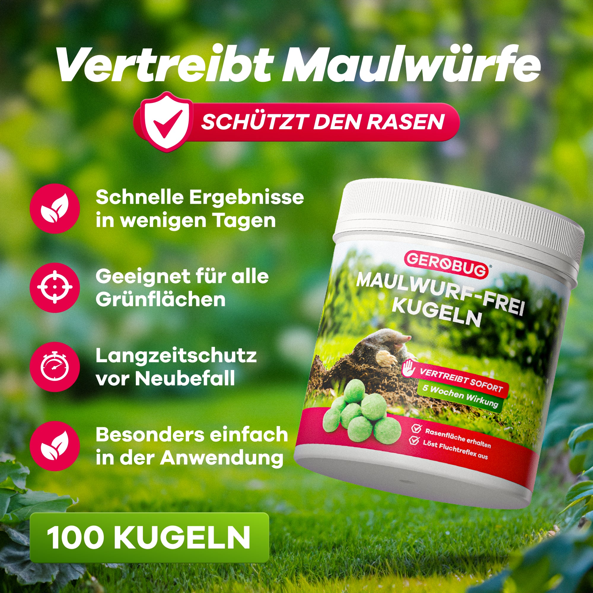 Dose mit Maulwurf-Frei Kugeln