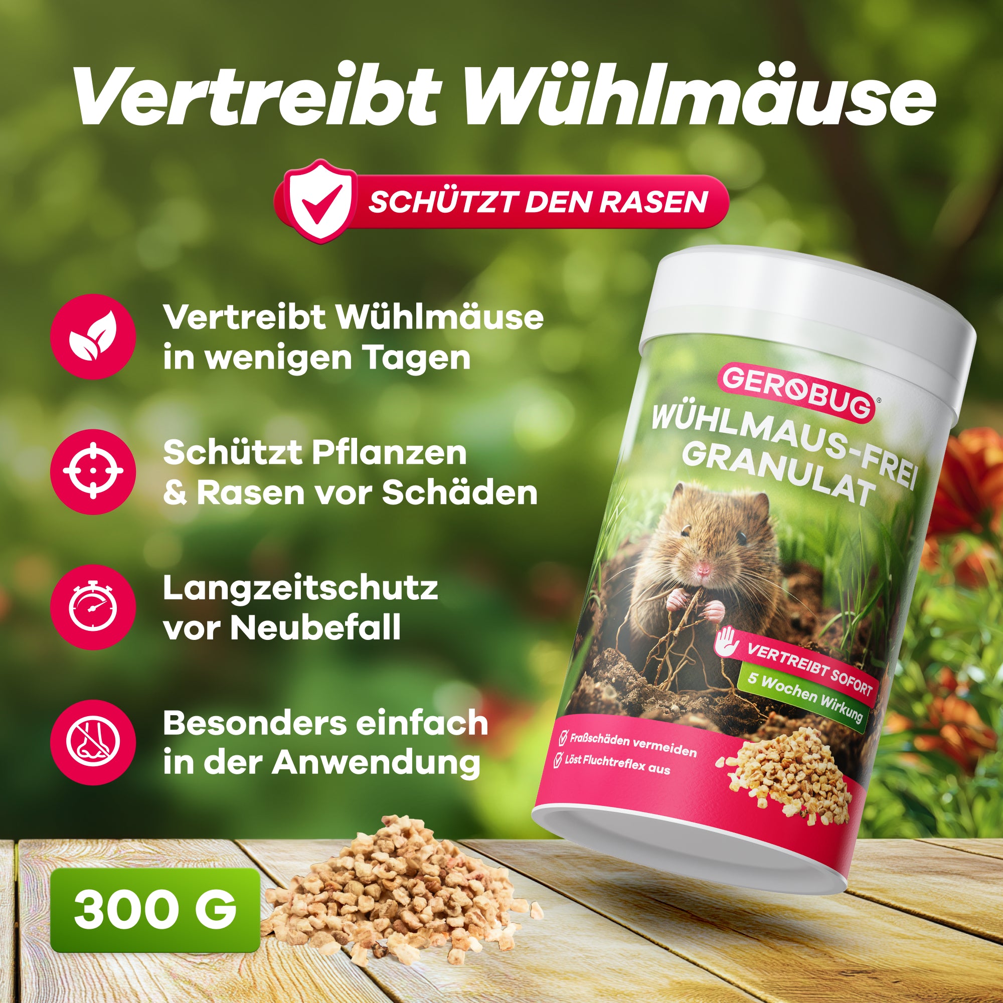 Wühlmaus-Frei Granulat