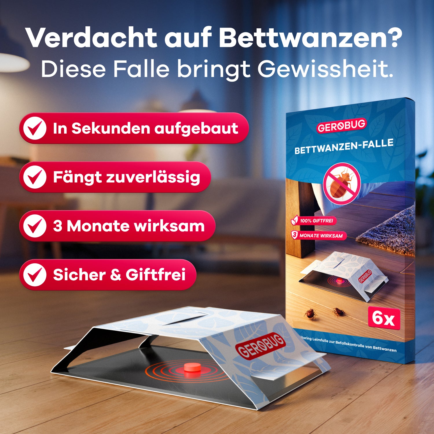 Bettwanzen-Falle