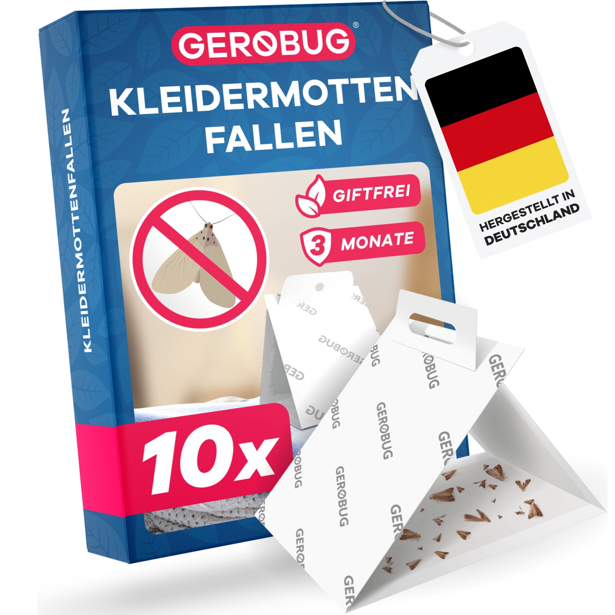 Kleidermotten-Falle 10 Fallen