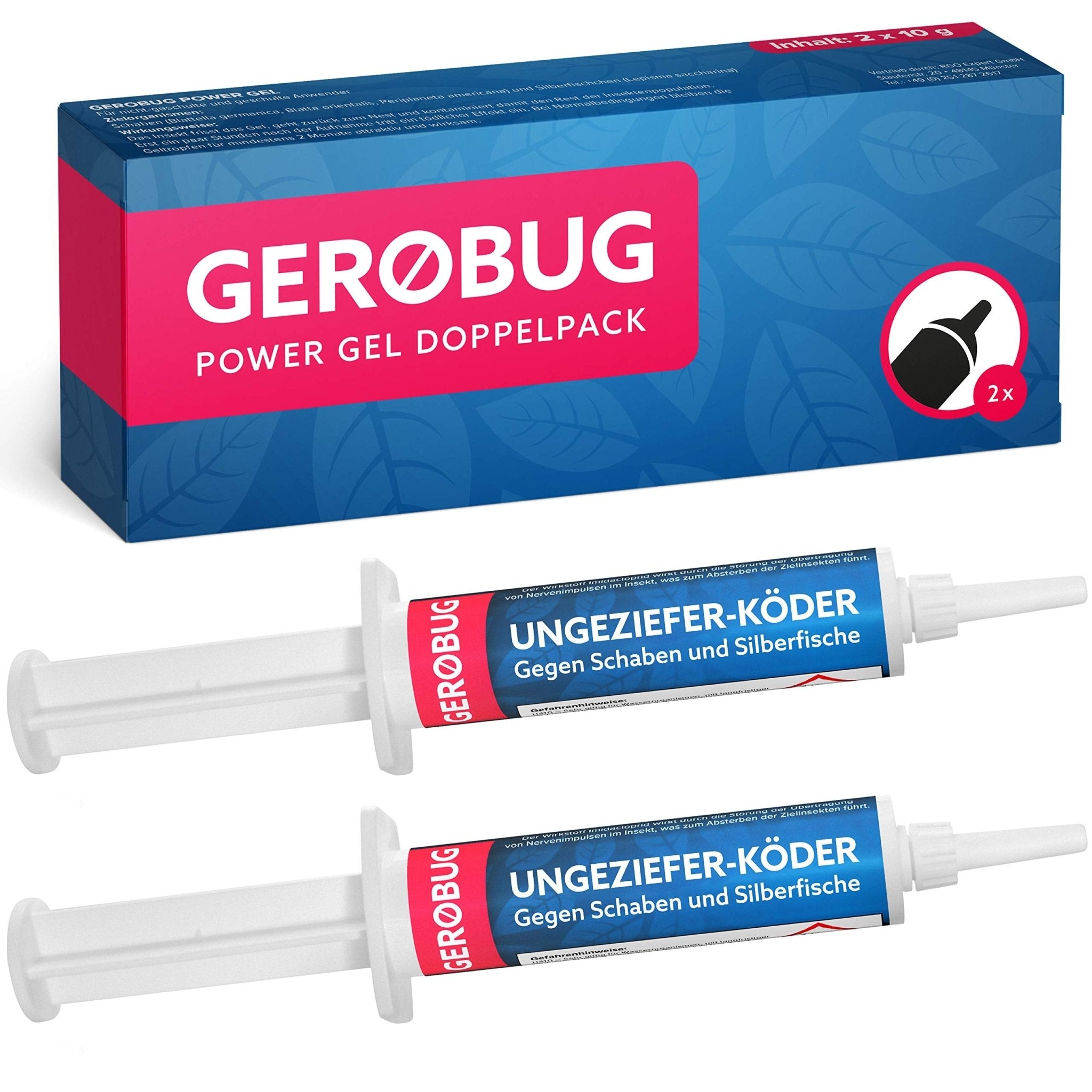 Köder-gel gegen schaben und silberfische