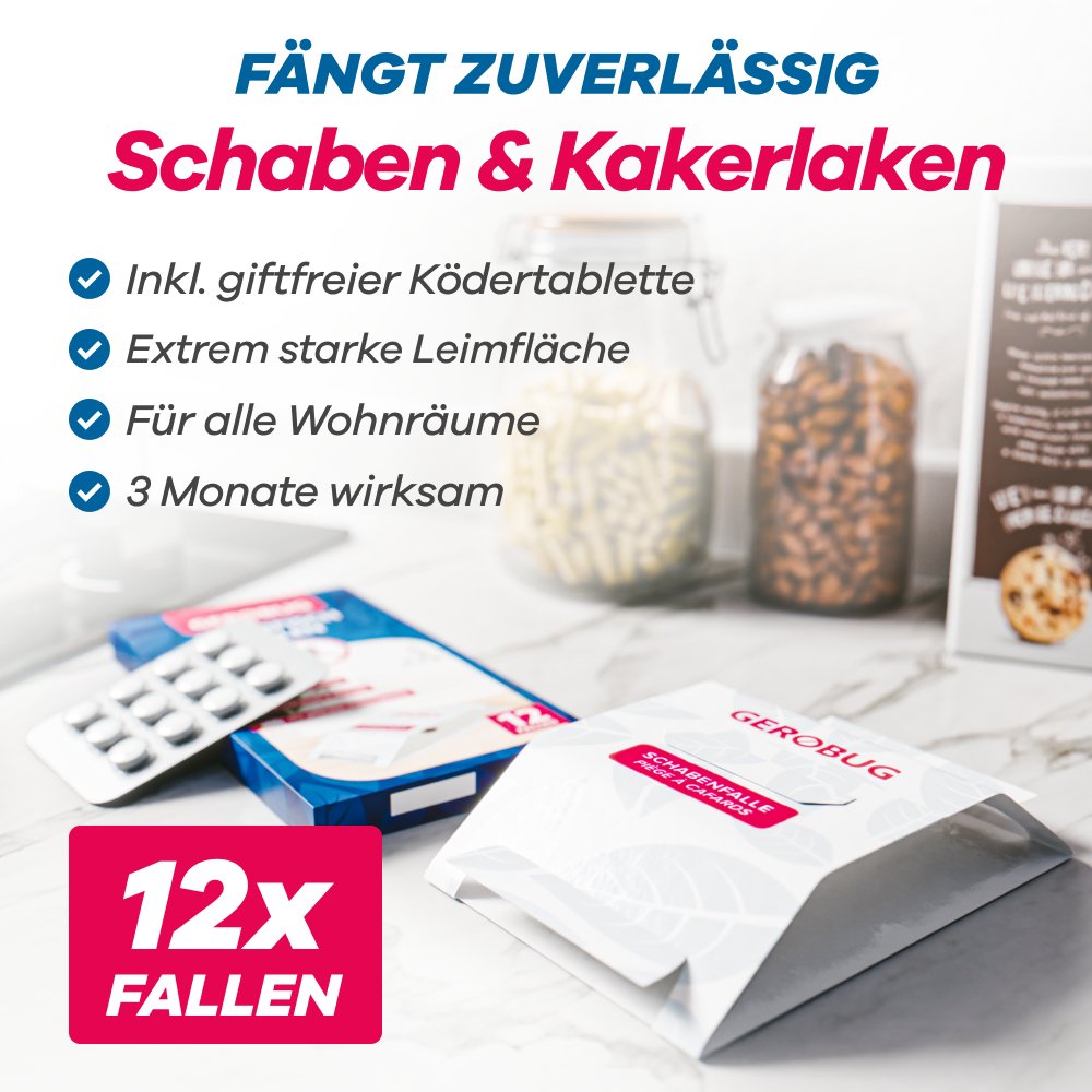 Schaben-Falle 12 Fallen