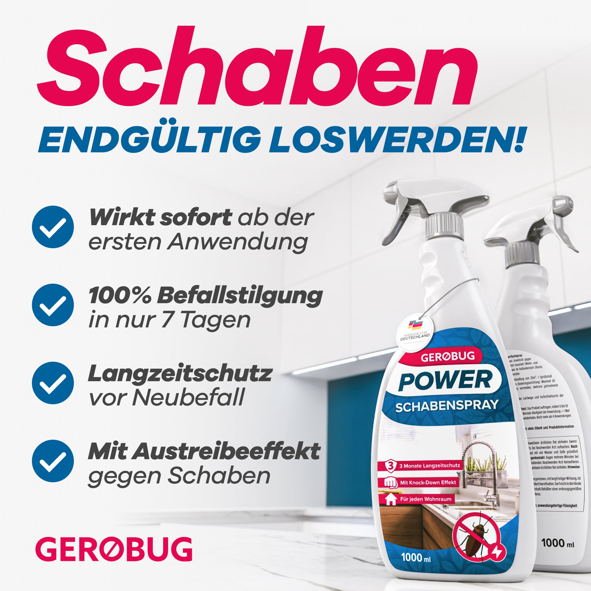Gerobug Power Schabenspray 1000ml