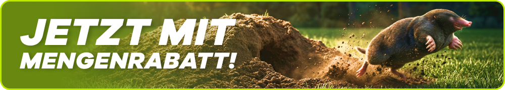 Maulwurf springt aus Maulwurfshügel