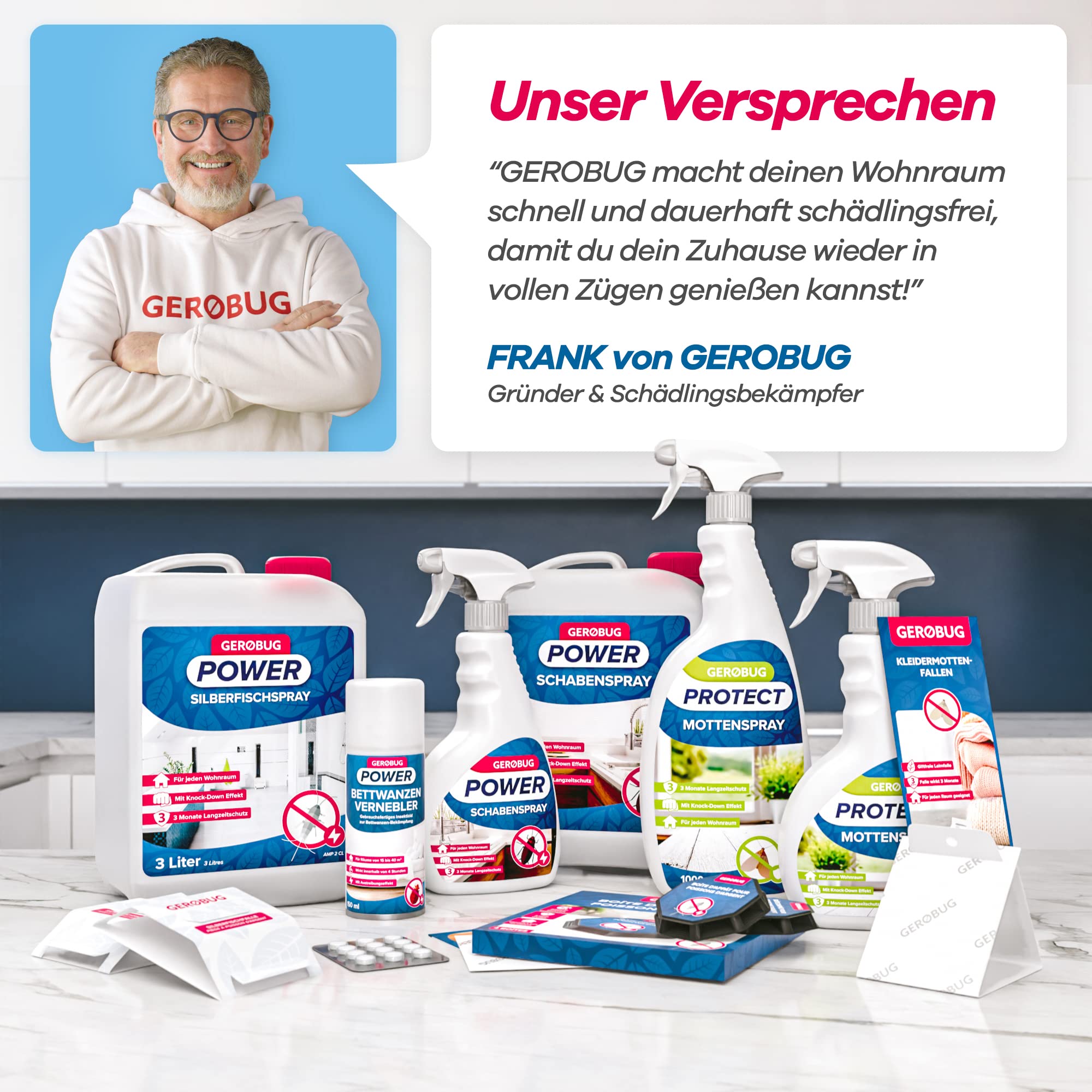 Schaben und Motten Sortiment