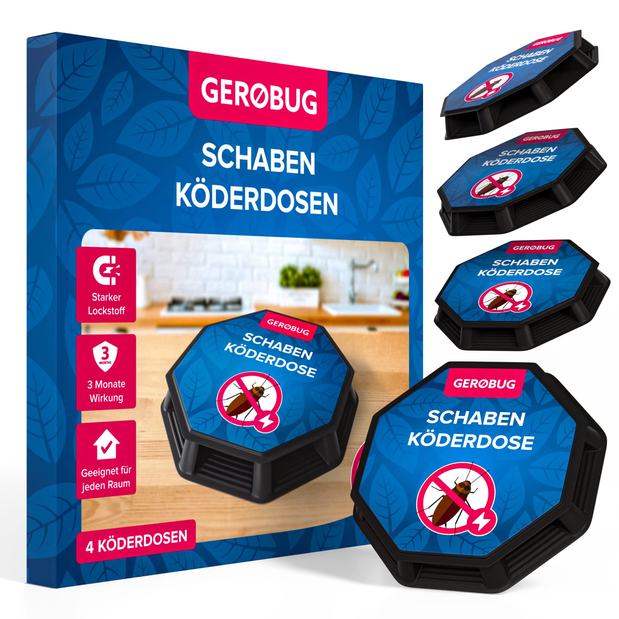 Schaben-Köderdose 4 Köderdosen