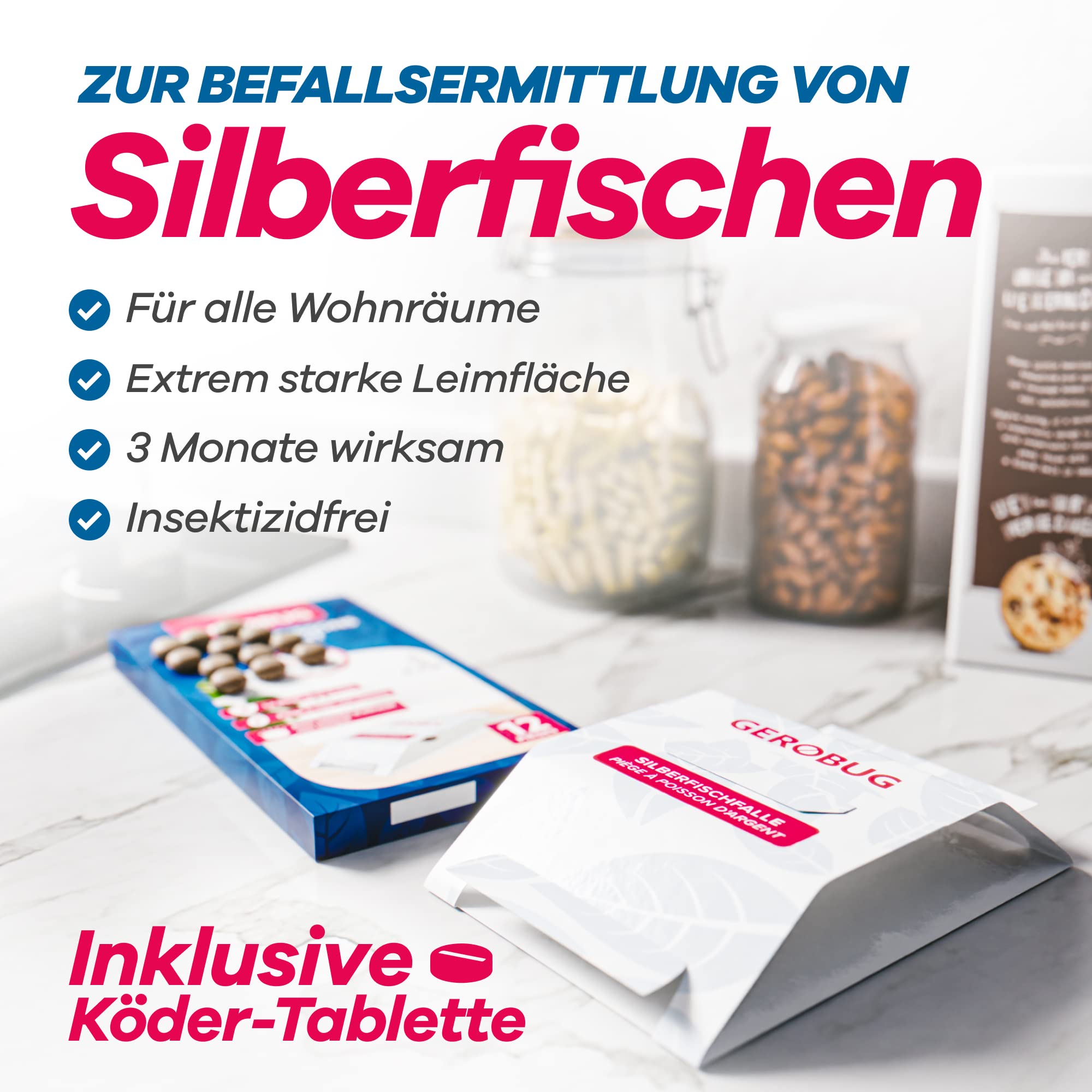 Silberfisch-Falle