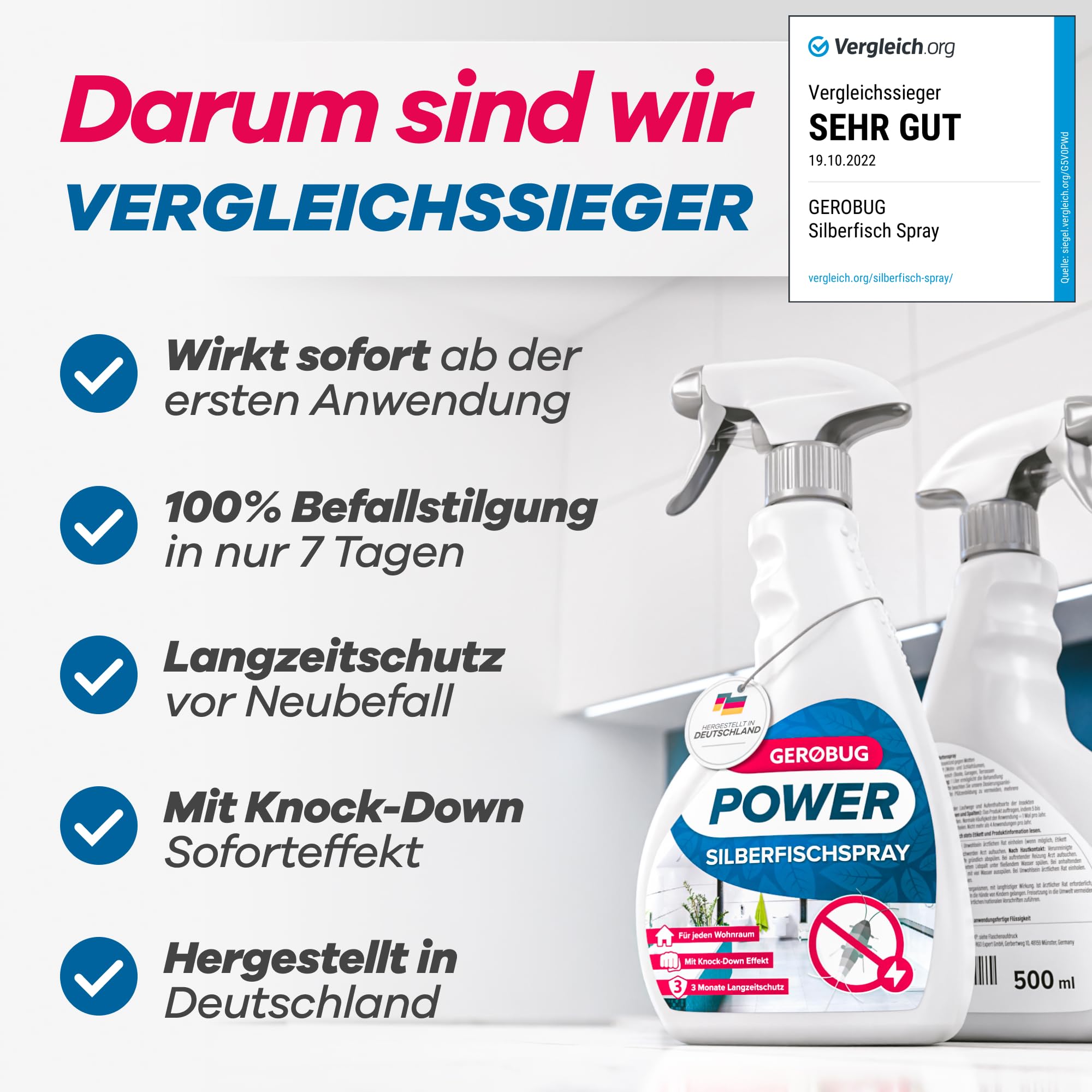 GEROBUG Silberfisch Spray 500ml