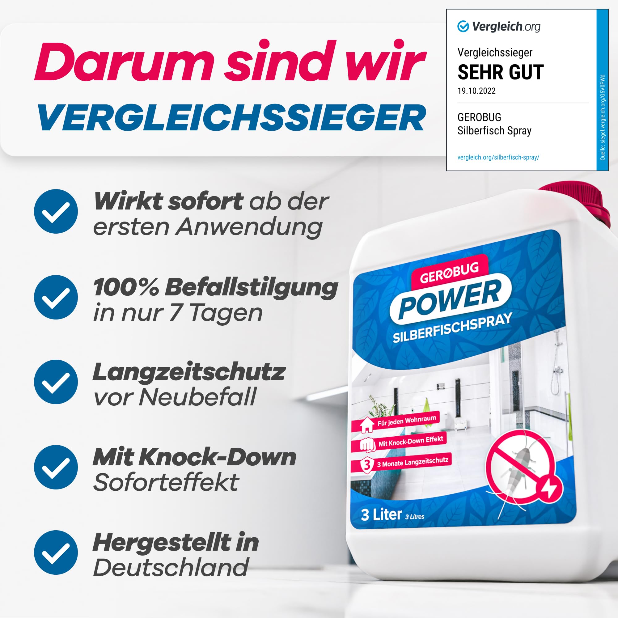 GEROBUG Silberfisch-Spray 3L