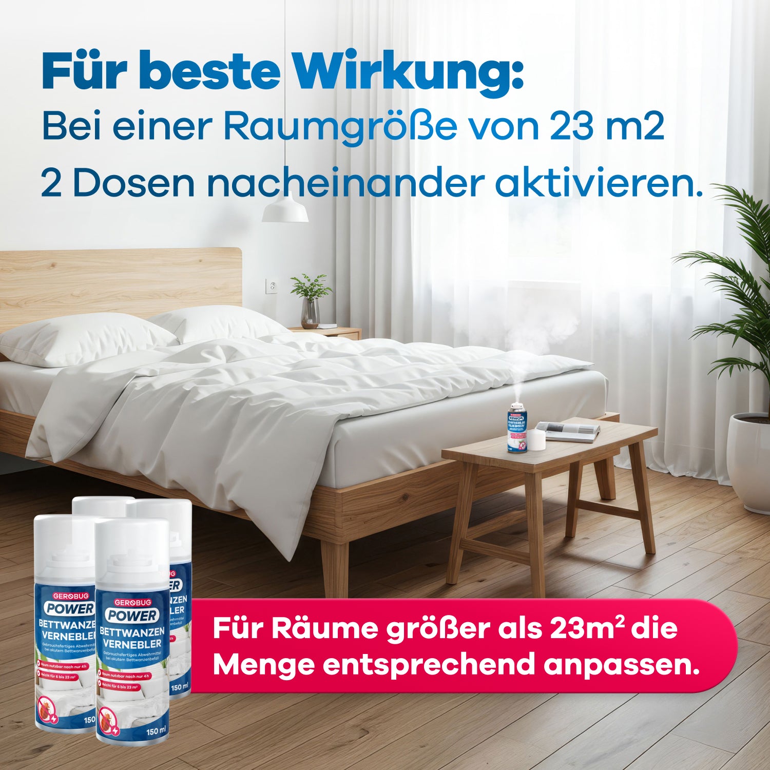 Bettwanzen-Vernebler Doppelpack