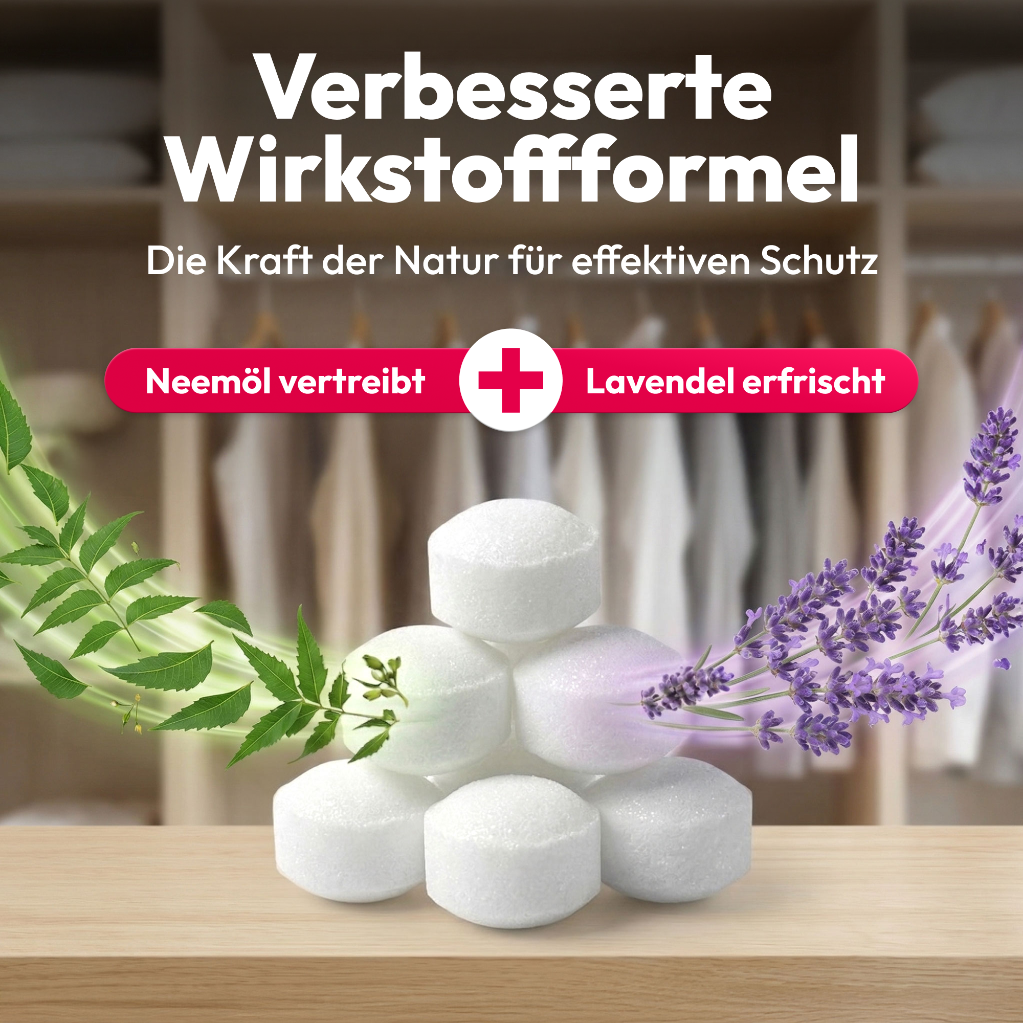 Mottenkugeln für Kleiderschränke x 16 Stk.