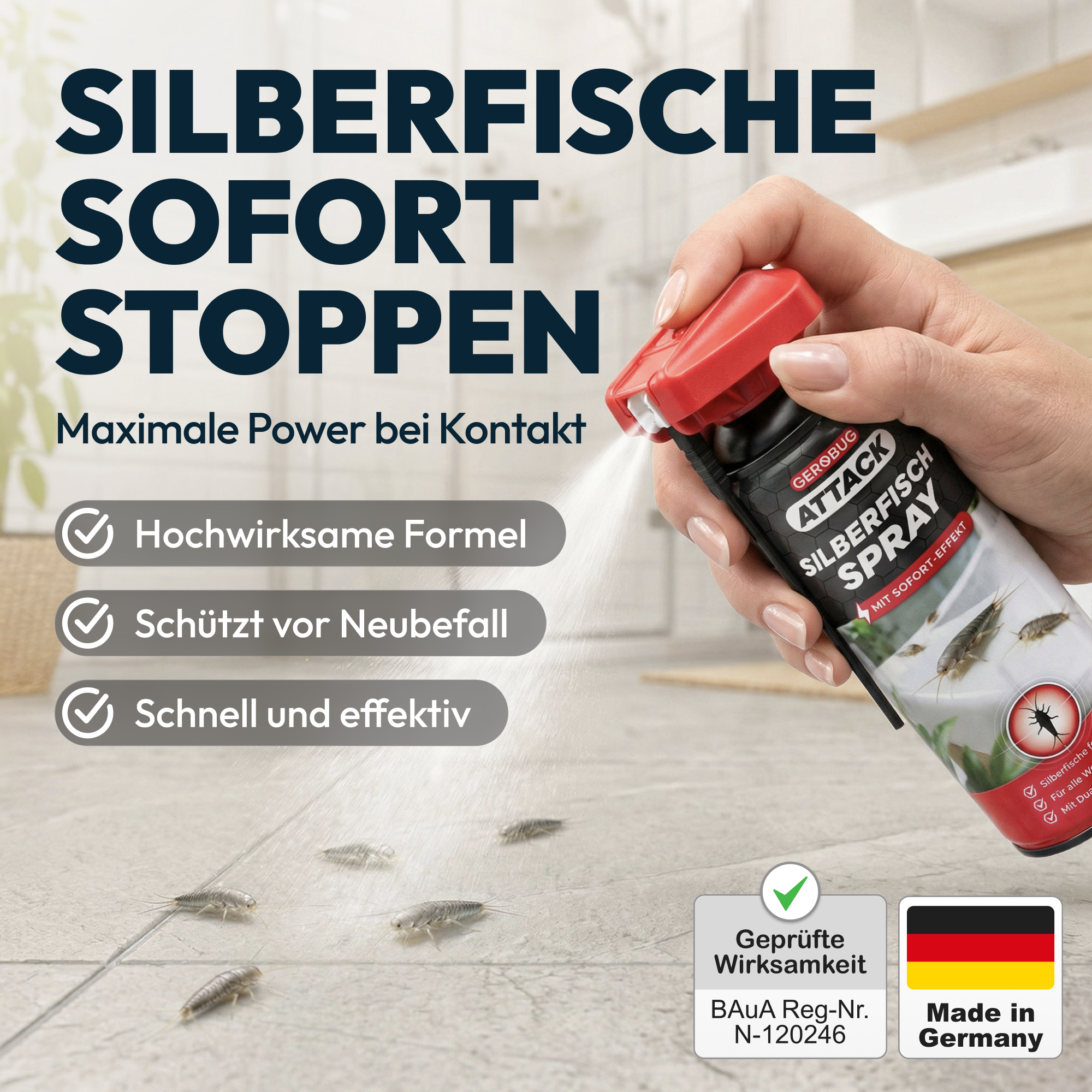 Attack Silberfisch Spray