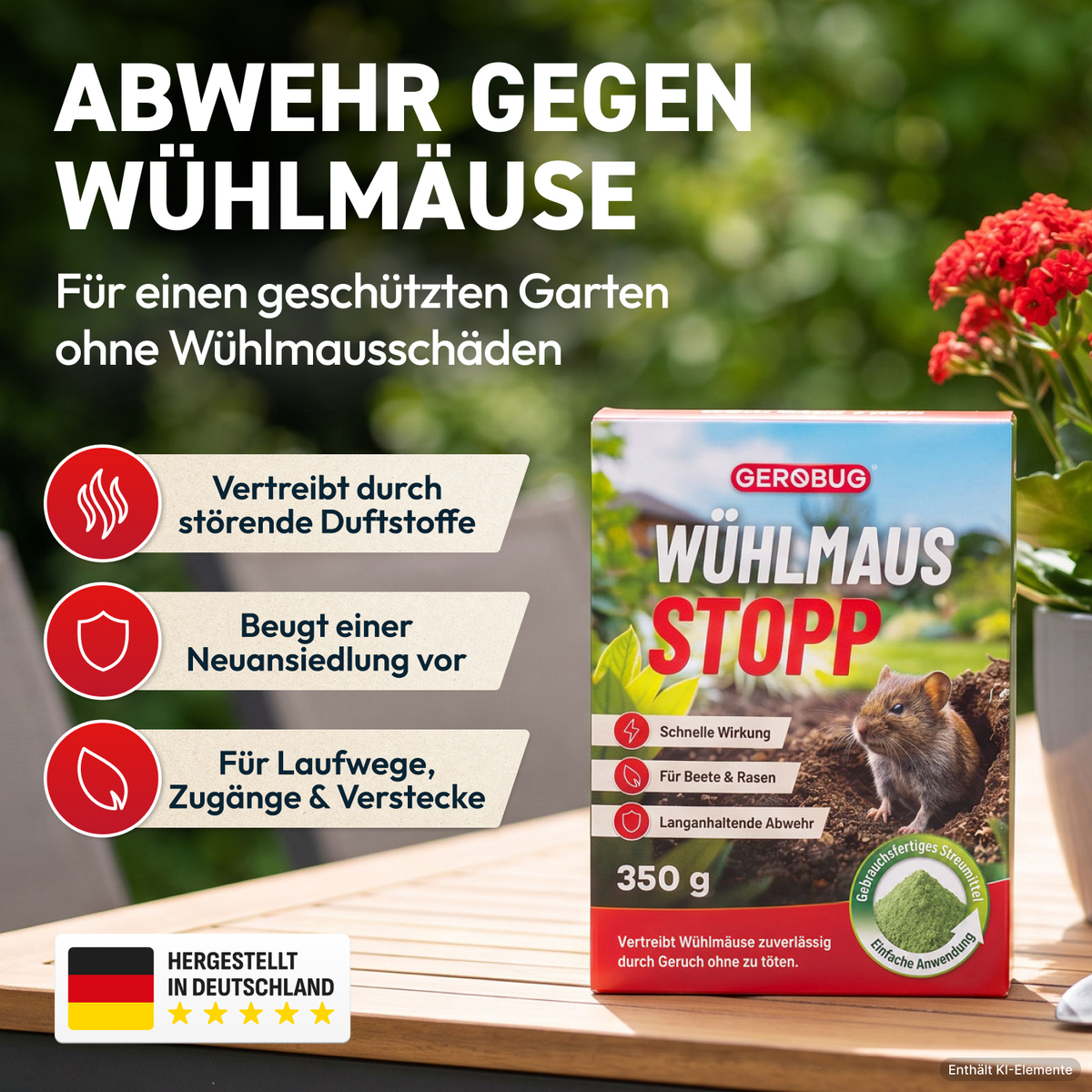 Wühlmaus Stopp Granulat
