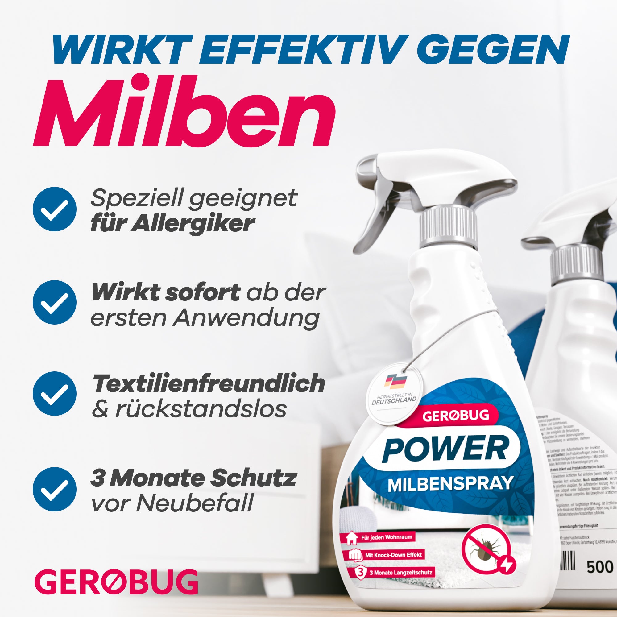 Gerobug Power Milbenspray 500ml