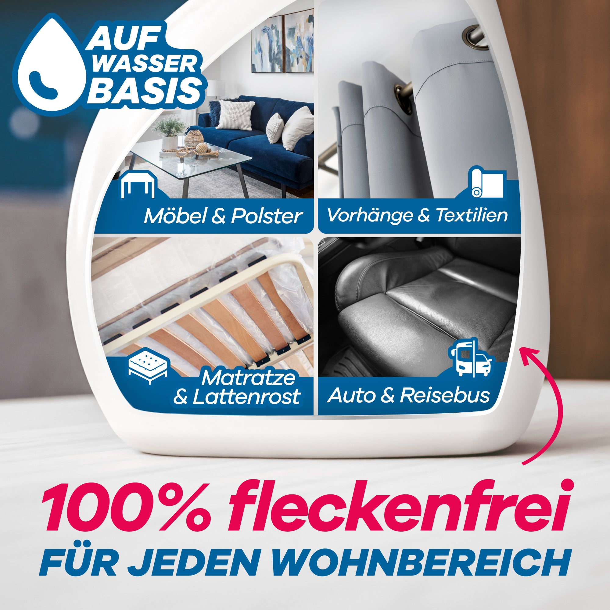 Milbenspray für jeden Wohnbereich geeignet