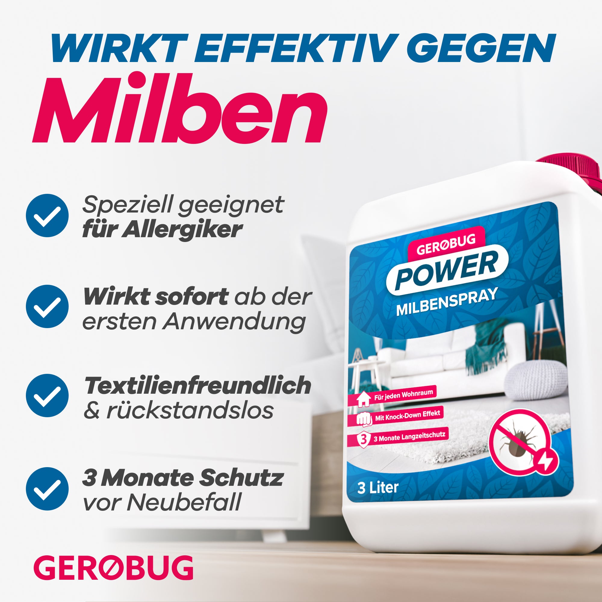 Gerobug Power Milbenspray 3L