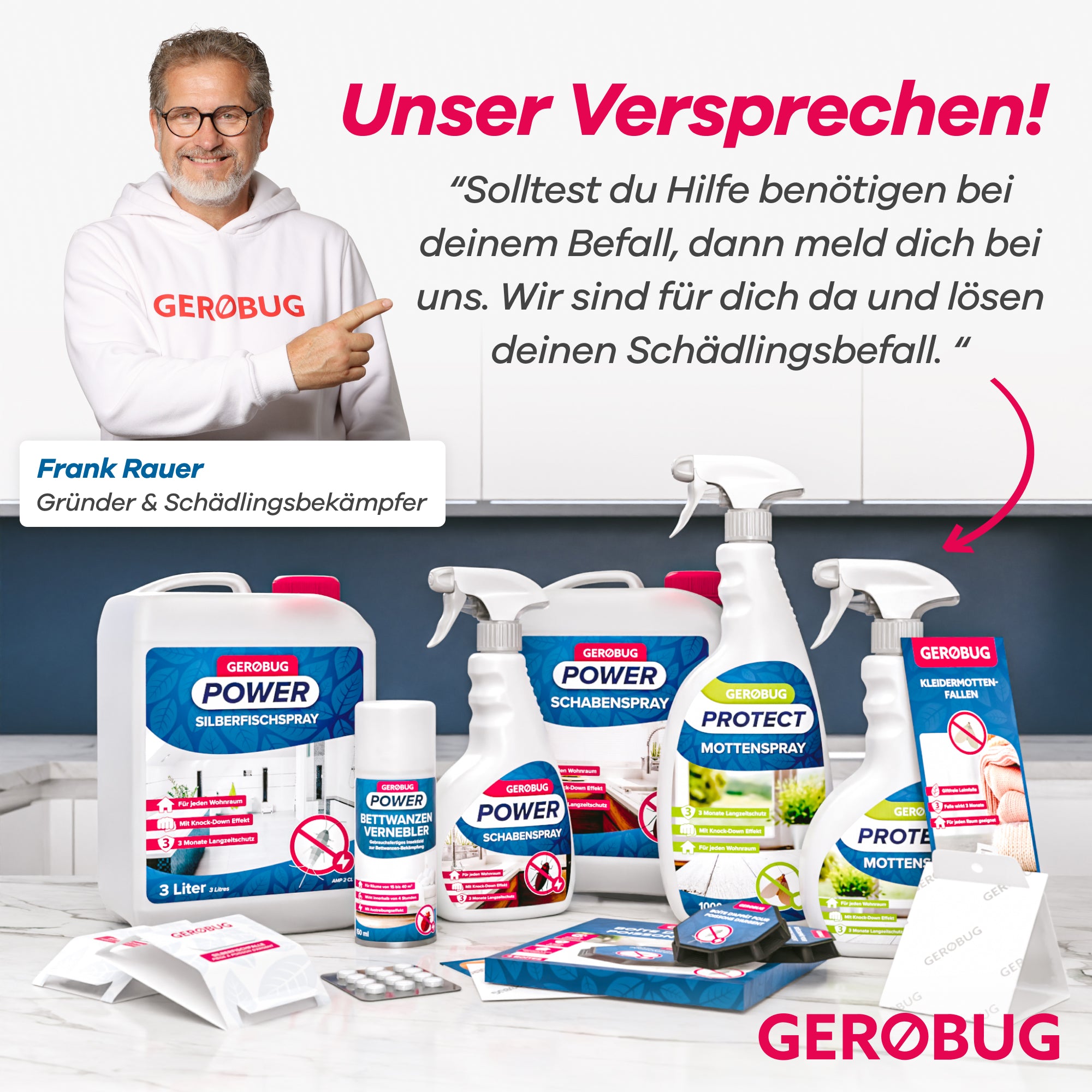 Gerobug Spray-Sortiment