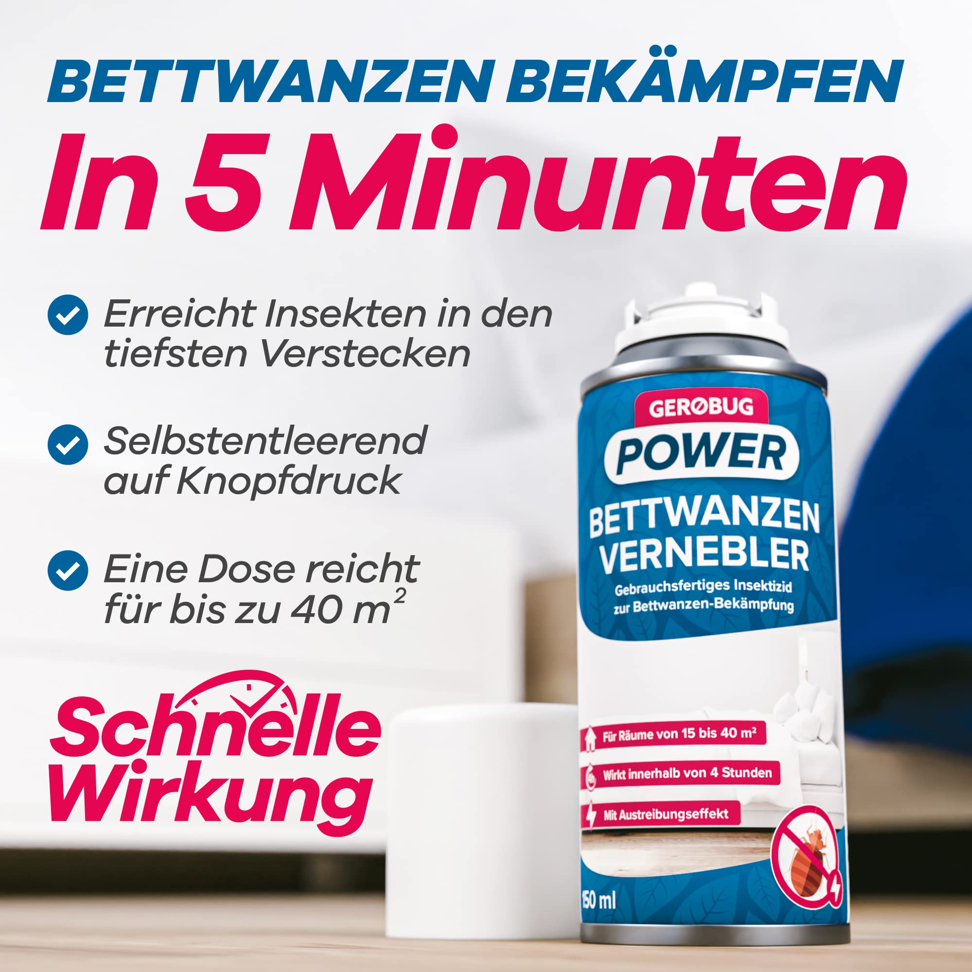 Gerobug Power Bettwanzen Vernebler 150ml