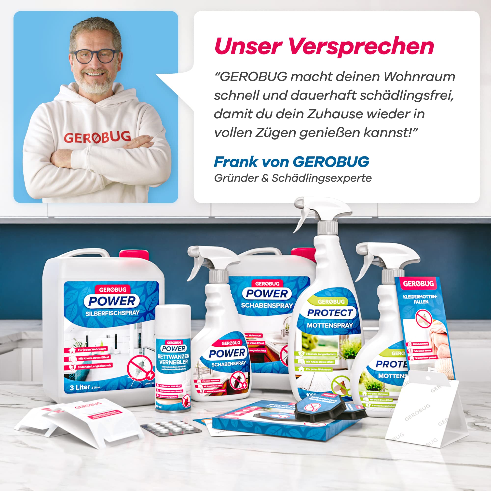 Silberfisch und Motten Spray Sortiment 