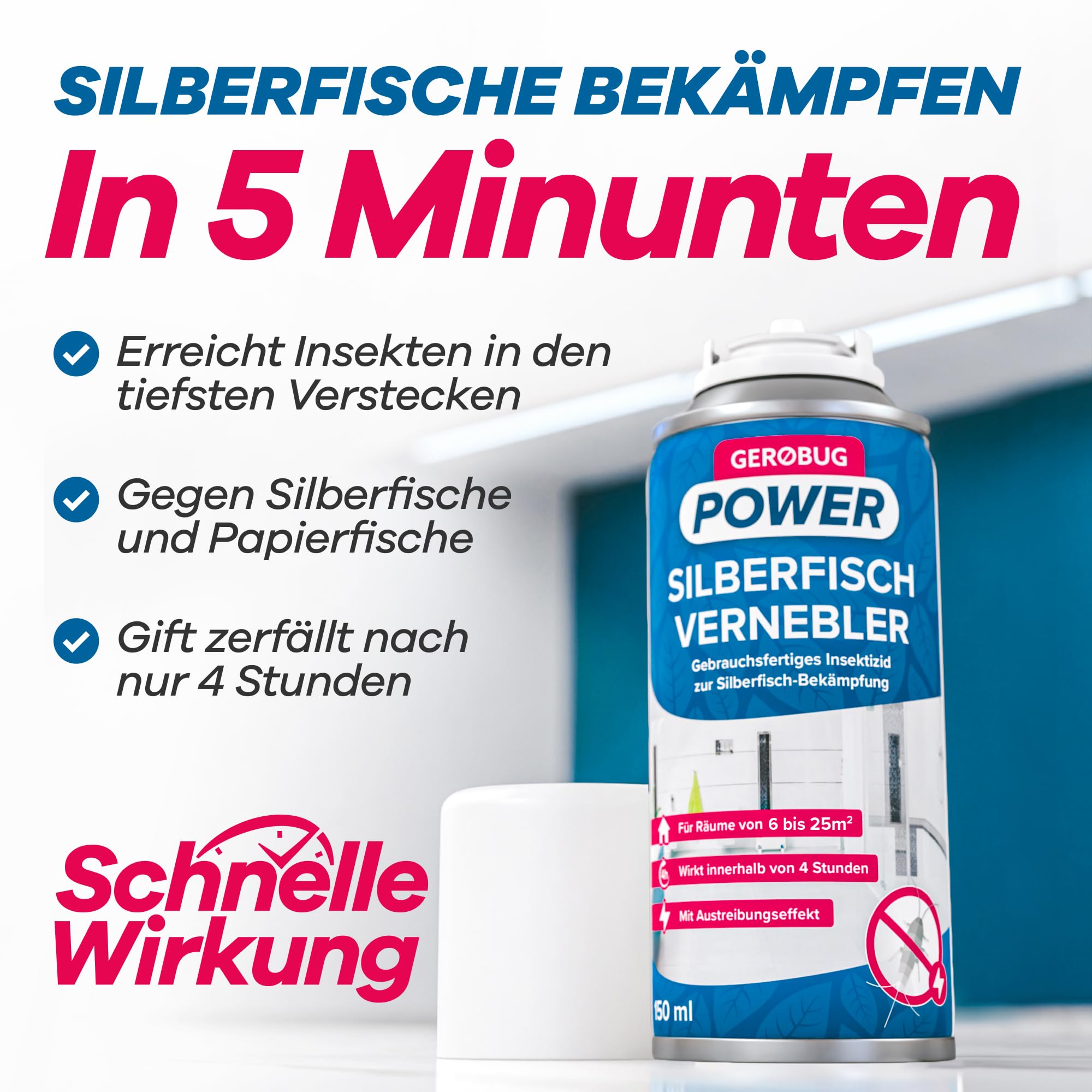 Gerobug Power Silberfisch-Vernebler 150ml